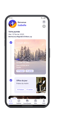 Application mobile Prier dans le Ville